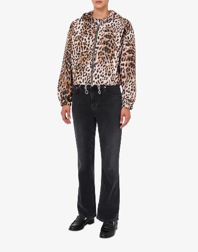MOSCHINO JEANS Ветровка с леопардовым принтом