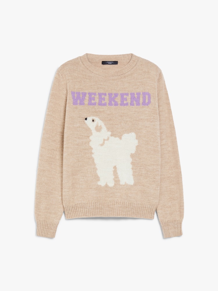 Max Mara Weekend Джемпер из альпаки и шерсти с принтом