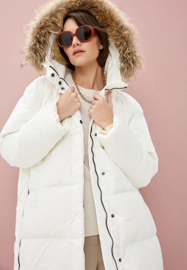 Max Mara Weekend Пуховик с натуральным мехом