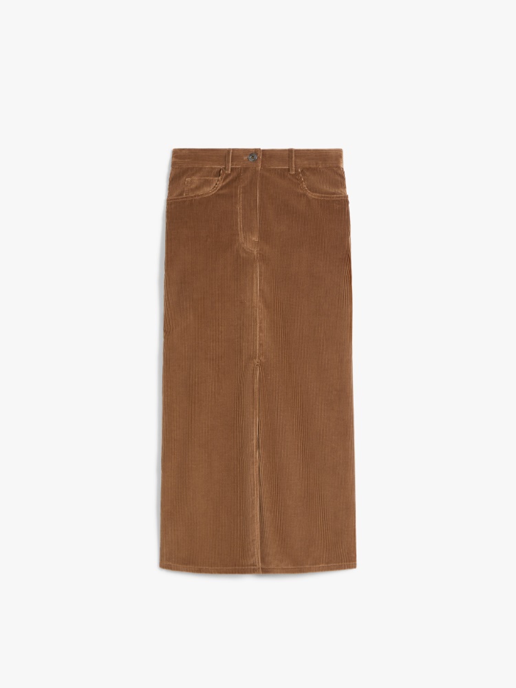 Max Mara Weekend Юбка из микровельвета с пятью карманами