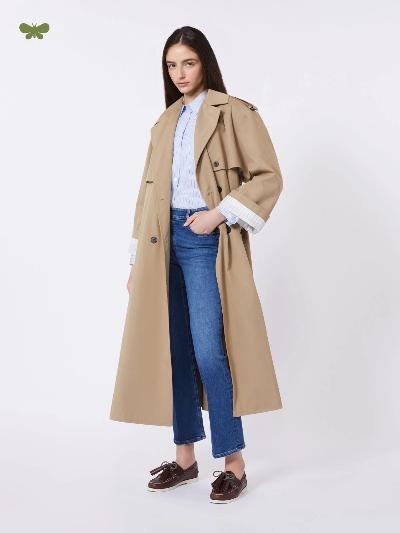 Max Mara Weekend Тренч из хлопка и нейлона 
