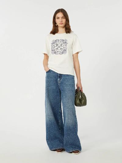 Max Mara Weekend Футболка с принтом и вышивкой