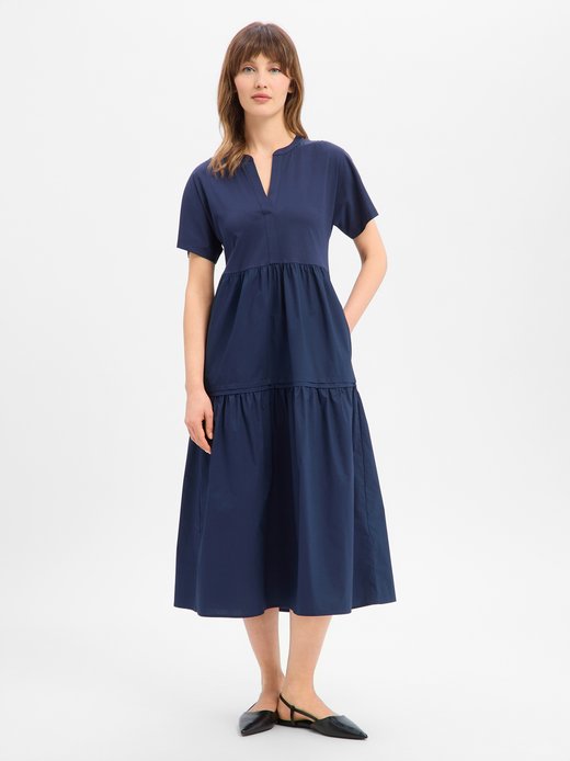 Max Mara Weekend Платье из хлопкового трикотажа с оборками