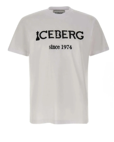 ICEBERG Футболка мужская белая лого принт